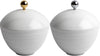 Serdaneli Hemisphere Limoges Porcelain Q-Tip Jars in 2 Sizes