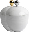 Serdaneli Hemisphere Limoges Porcelain Q-Tip Jars in 2 Sizes