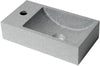 ALFI brand ABCO108 16" Small Rectangular Solid Concrete Wall-Mounted Bathroom Sink