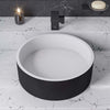 ALFI brand Above-Mount Round Resin Sink - Matte Black