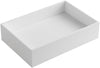 ALFI brand Above-Mount Rectangular Resin Sink - Matte White