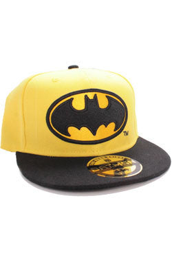 casquette logo batman couleur jaune et noir