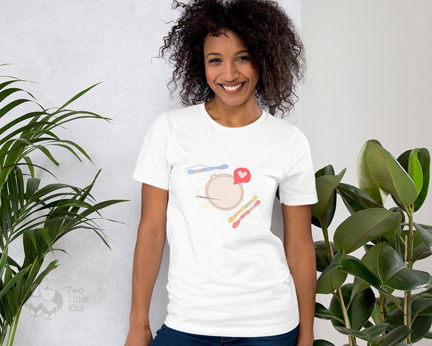 'Embroidery Love' - Unisex t-shirt