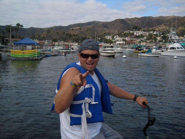 Matthew on a Hydrobike