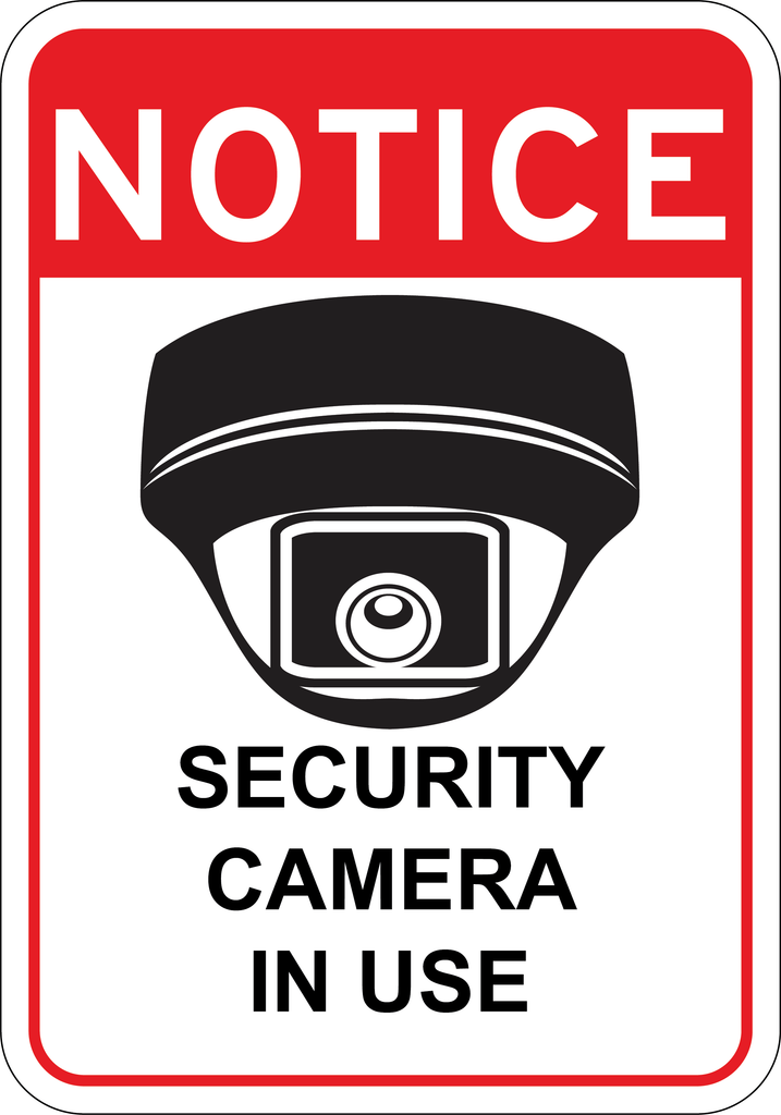 Security Camera In Use Sign Wise