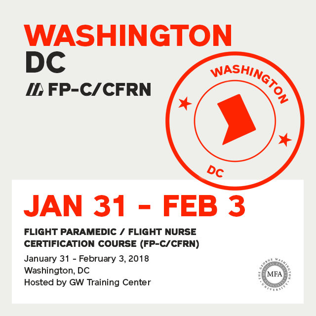 [Archive] Flight Paramedic Prep - Washington DC Jan 2018 - (FP-C/CFRN/CCP-C)