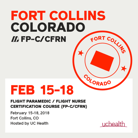 [Archived] Flight Paramedic Prep - Colorado February 2018 - (FP-C/CFRN/CCP-C)