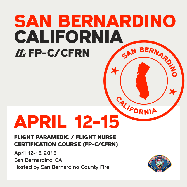 [Archive] Flight Paramedic Prep - California Apr 2018 - (FP-C/CFRN/CCP-C)