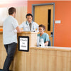 Red Solid Self-Stick Adhesive Sign Holder