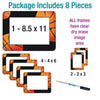 Basketball Themed Dry Erase Adhesive Picture Frames Collection