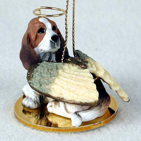 Dog Ornaments - Dog Angel - Basset Hound