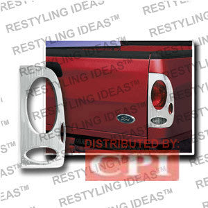 Ford 1997-2003 F150 Styleside Chrome Tail Light Bezel - Euro Cover Design Performance 1 Set Rh & Lh 1997,1998,1999,2000,2001,2002,2003