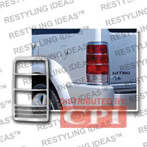 Dodge 2007-2009 Nitro Chrome Tail Light Bezel Performance 1 Set Rh & Lh 2007,2008,2009