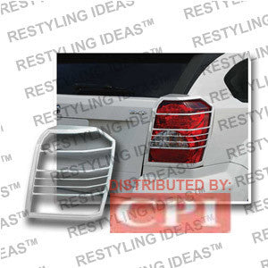 Dodge 2007-2009 Caliber Chrome Tail Light Bezel Performance 1 Set Rh & Lh 2007,2008,2009