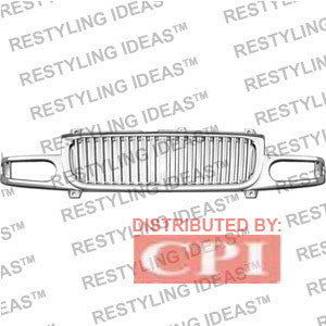 Gmc 2000-2006 Gmc Yukon Chrome Denali Vertical Bar Abs Grille Performance