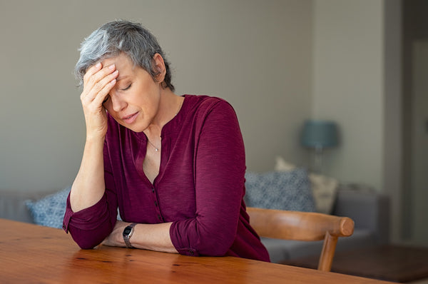 woman anxious worried menopause