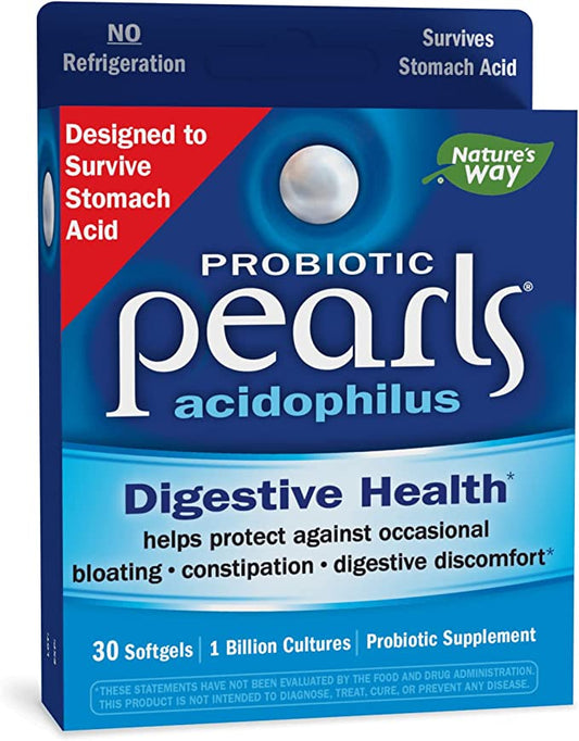 Nature's Way Probiotic Pearls Acidophilus, Digestive and Immune Health Support for Women and Men*
