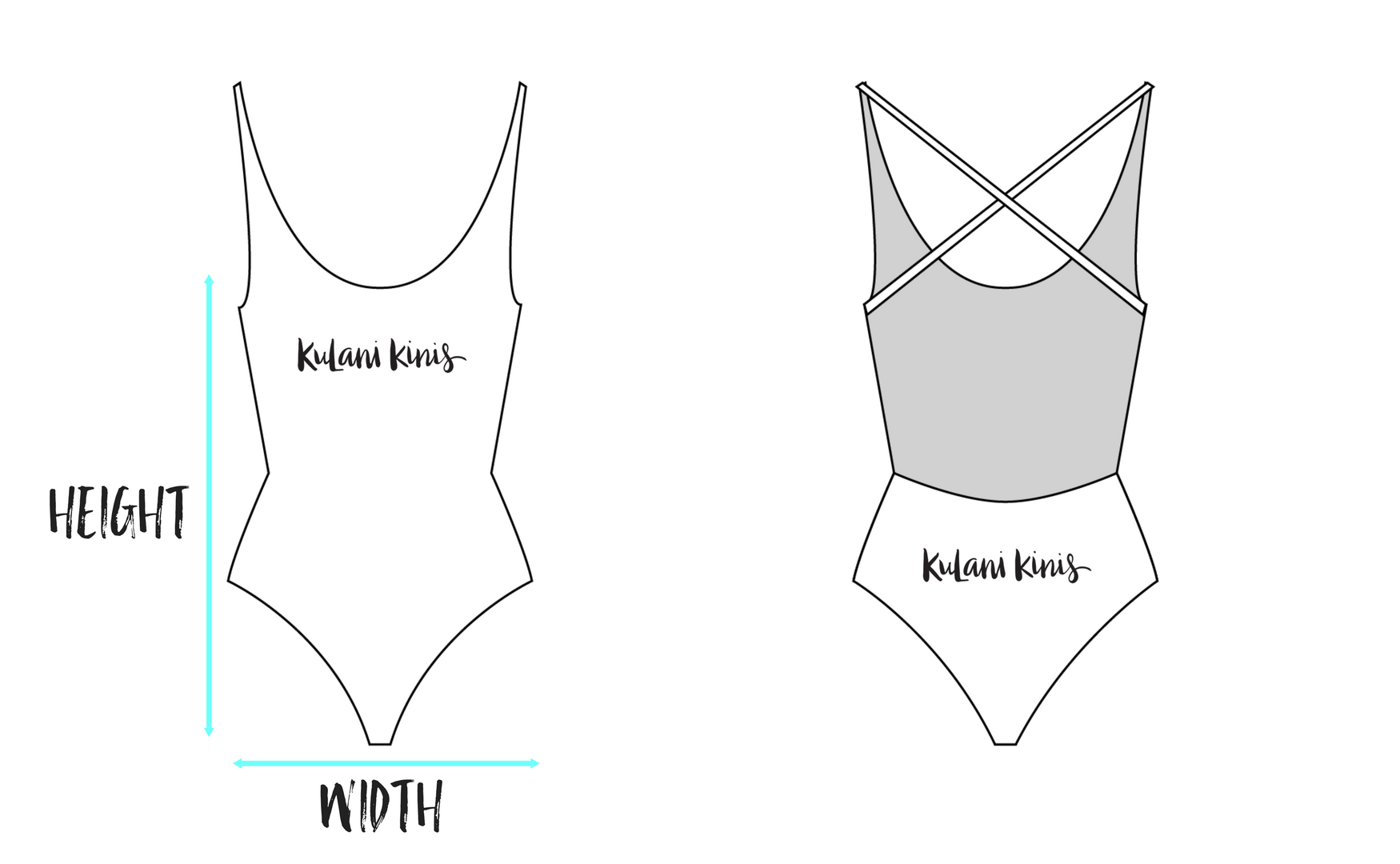 Kulani Kinis Cross Back One Piece Size Guide USA Website