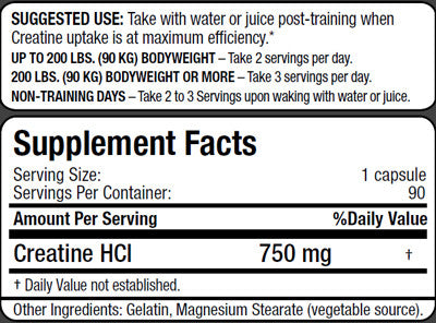 Allmax Creatine HCL (90 Capsules)