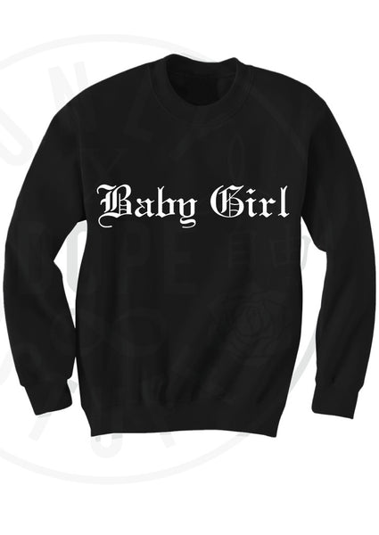 baby girl black sweatshirt