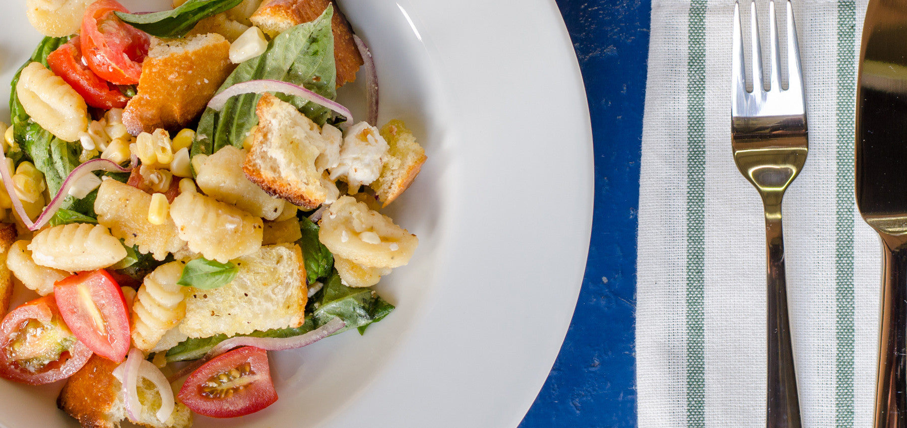 Gluten-Free Potato Gnocchi Panzanella Summer Salad