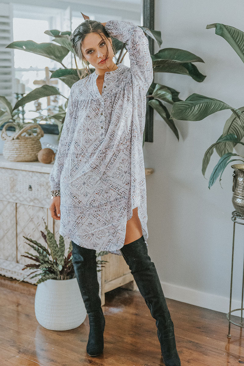 Marlow Tunic Dress - Shell