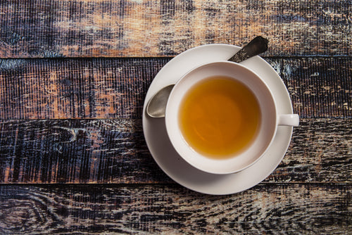 Cup of tea on a wooden table