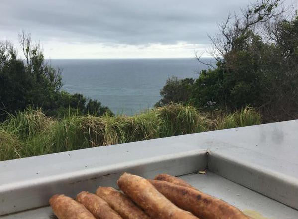 Sausages on a BBQ