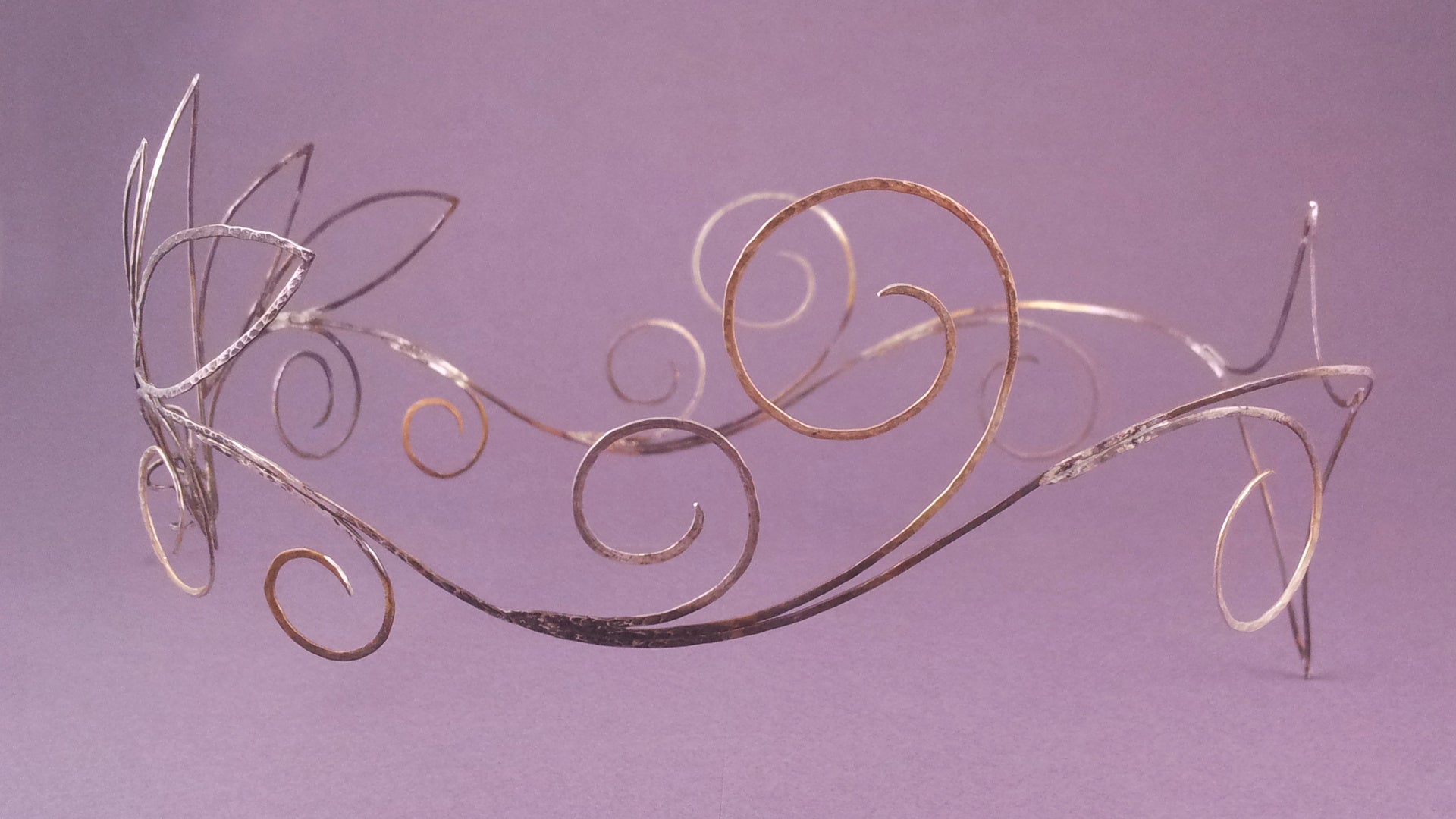 Side view of the ready soldered tiara