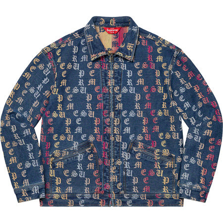 のサイズ⒣ Supreme Gradient Jacquard Denim Jacket AON6j