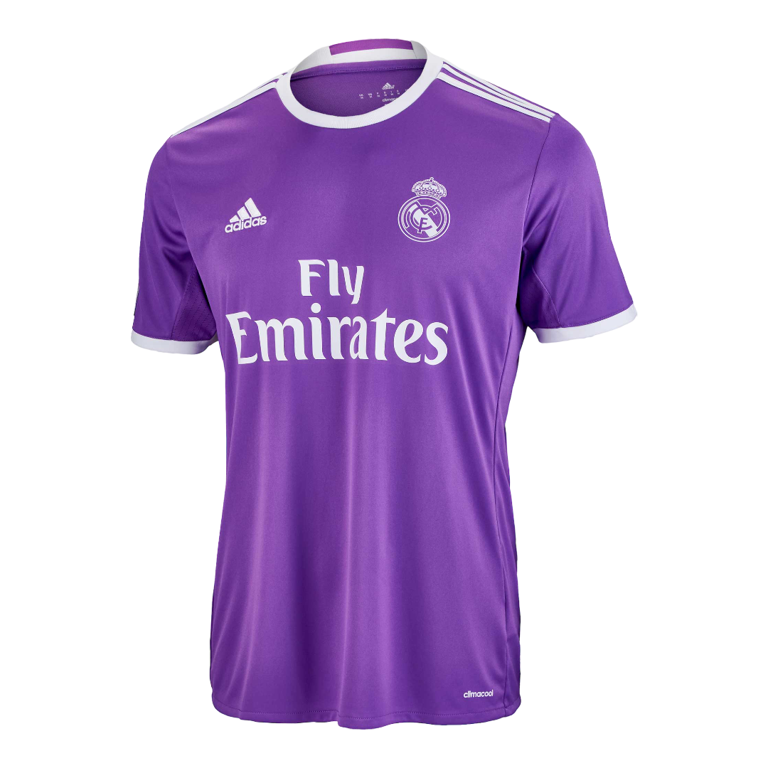 Vamos cobertura Brillante Real Madrid Retro 2016/17 Away Kit – FootyKitsToronto