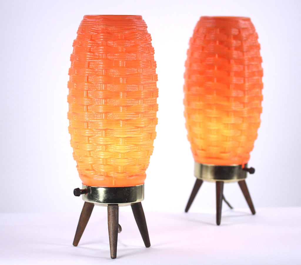 Pair of Vintage Table Lamps Mid Century Modern