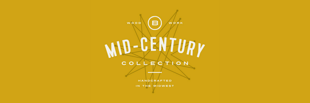 Mid-Century Modern Collection of vintage style handcrafted custom furniture for sale by Brassfield Originals