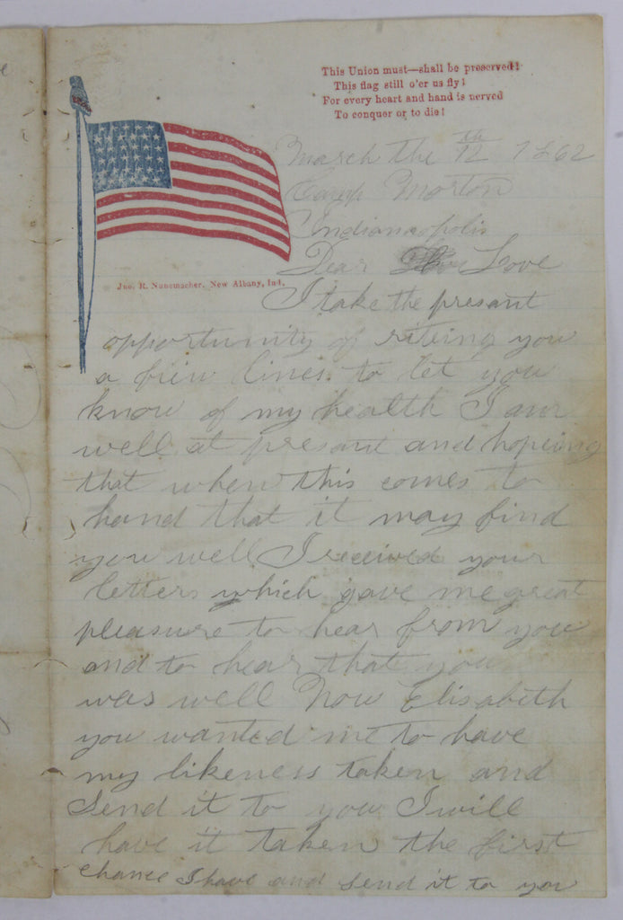 Civil War Letter Page 1