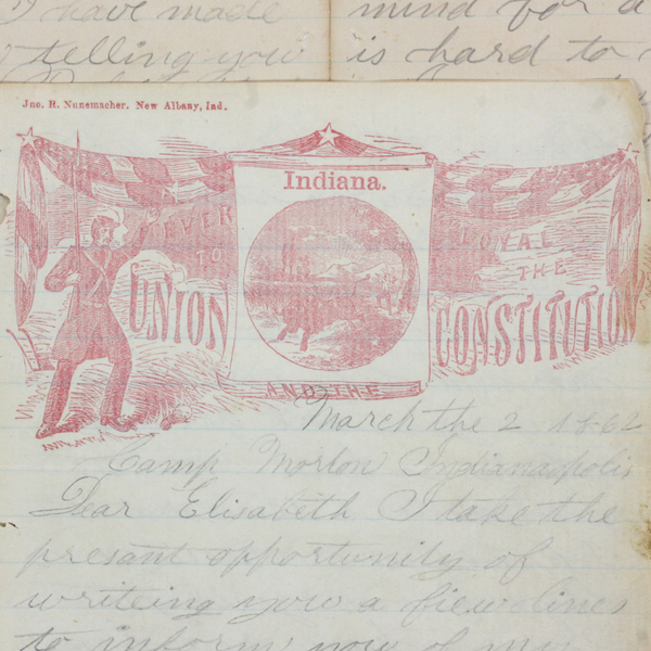 Civil War Letter written during the Battle of Shiloh