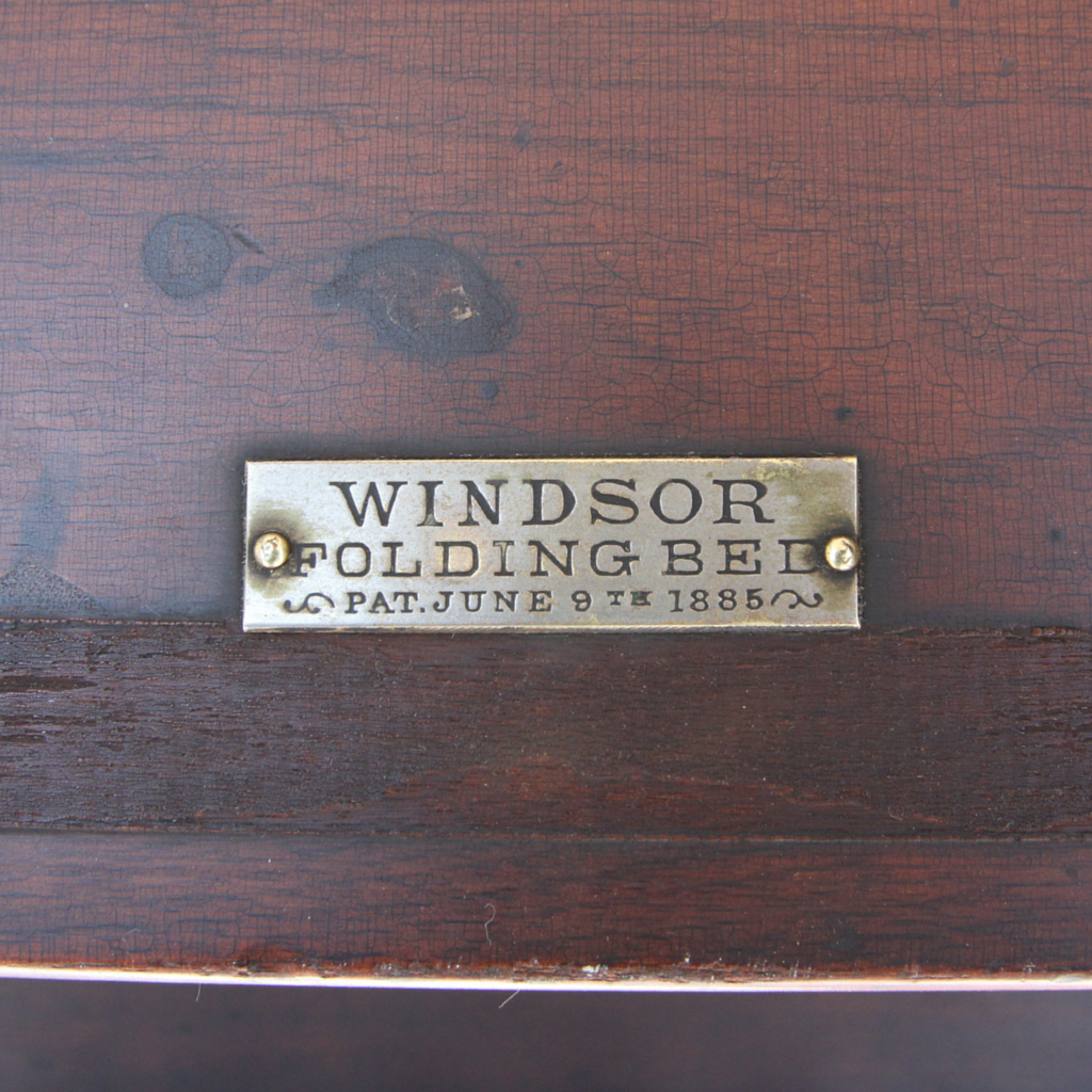 Windsor Folding Bed Patented June 9th, 1885