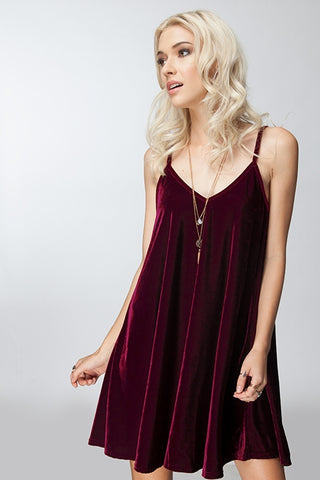 Velvet swing dress 