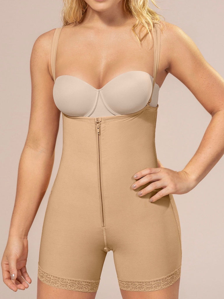 Strapless Body Shaper Shorts with Butt Lifter