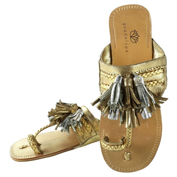 bronze gold sandals