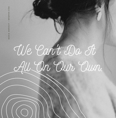 We Aren't Meant To Go It Alone - Image Provided by PicMonkey - Word Overlay by Louwes Media