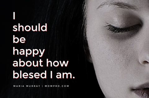 I know I should be happy - Image Provided by 422694 via Pixabay - Word Overlay by Louwes Media