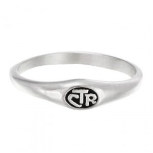 Micro Mini Black CTR Ring €“ Stainless Steel