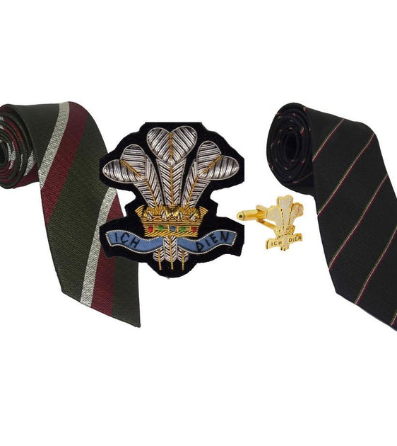 Princess Of Wales Royal Regiment Cufflinks Metal/Enamel