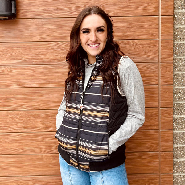 Ladies Cinch Pendleton Round-Up Reversible Vest