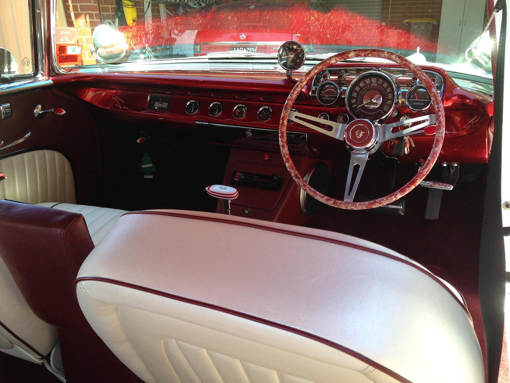 1957 Chevy Bel Air Australia Right Hand Drive Interior Dash Steering Wheel