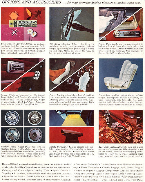 Oldsmobile Ad 1965 Options