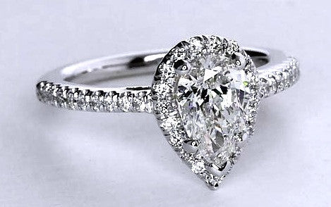 1.25 carat pear shaped diamond