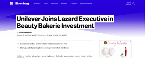 Bloomberg Invests in Beauty Bakerie
