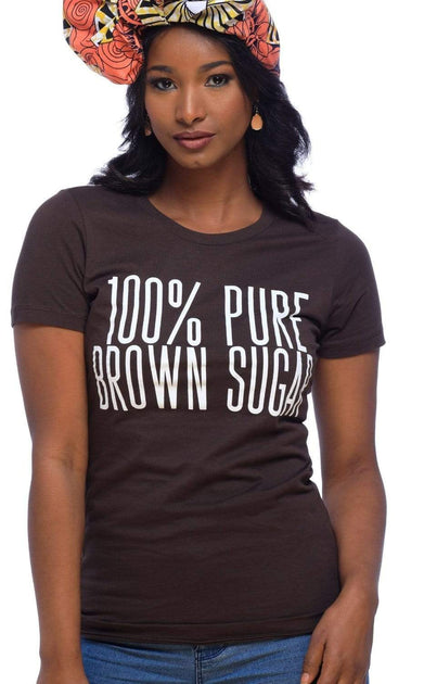 brown t shirt