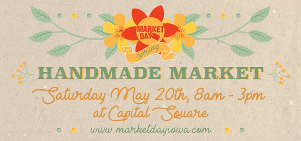 Market Day Iowa poster of may market